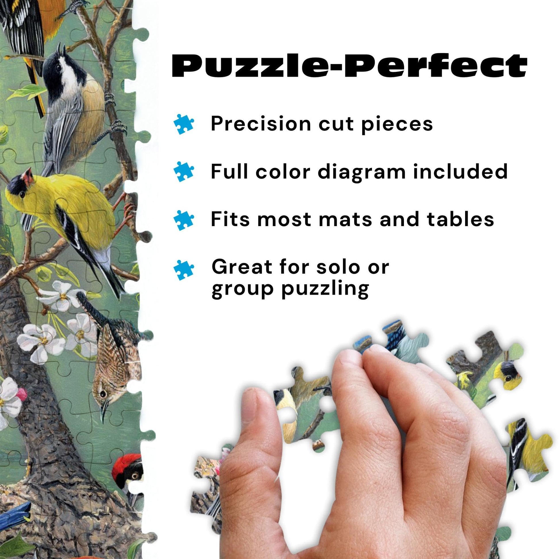 Buy now Buffalo Games - Birds in an Orchard - Hautman - 1000 Piece Jigsaw Puzzle for Adults, Challenging Bird Puzzle for Game Nights, Finished Size 26.75 x 19.75, Made in the USA at indiglob india