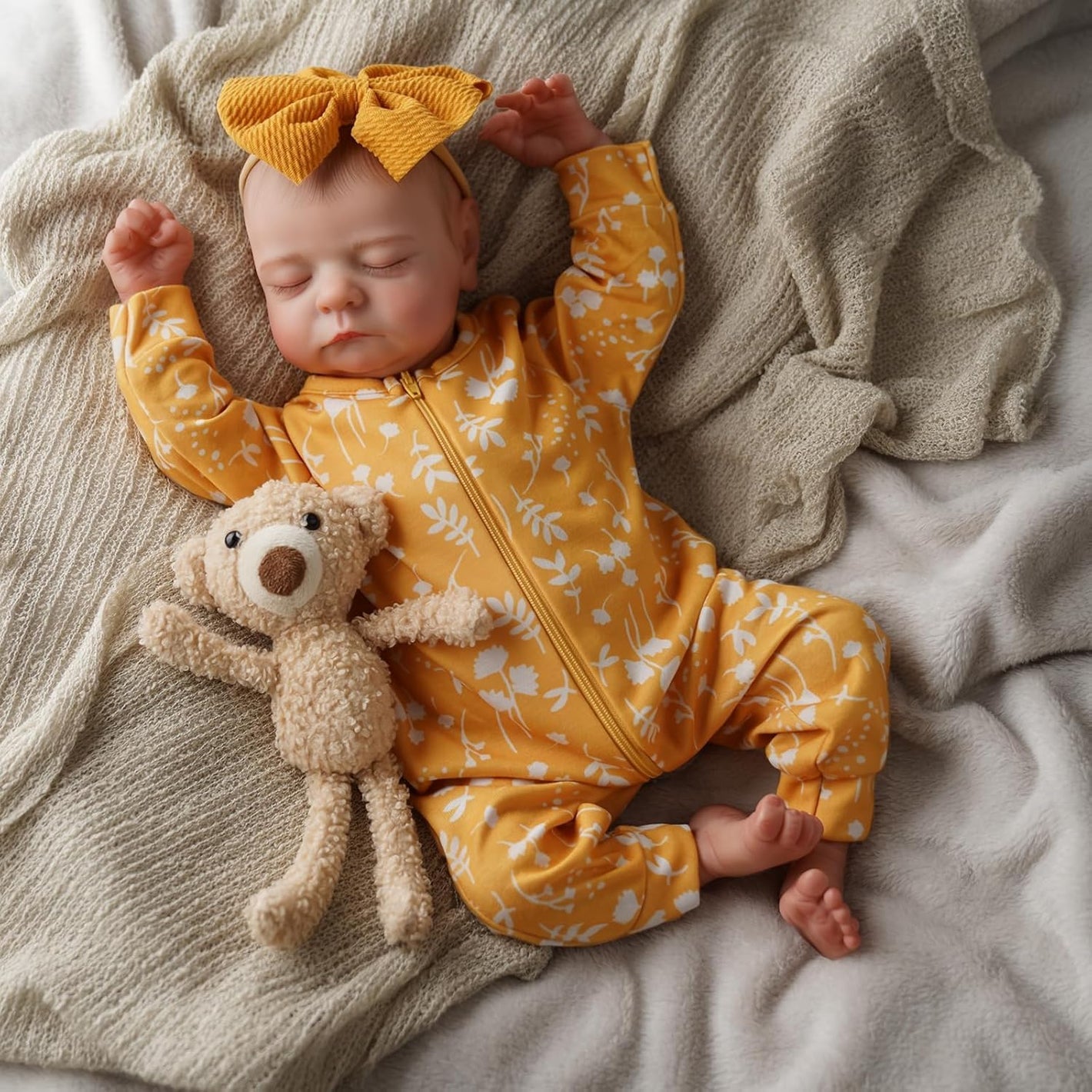 Buy now ADFO Lifelike Reborn Baby Dolls, 20 inch Realistic Newborn Real Life Baby Girl Dolls Soft Full Body Vinyl Girl Baby Dolls with Clothes and Toy Gift for Kids Age 3+ at indiglob india