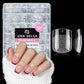 Buy now UNA GELLA Almond Gel Nail Tips, 504PCS Pre Etched Clear Fake Nails Tips Medium Almond Shape - 12 Sizes Full Cover Soft Acrylic Press On Nail Extensions No C Curve Gift for Diy at Home Squoval XS at indiglob india