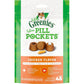 Greenies Feline Pill Pockets for Cats Natural Soft Cat Treats, Chicken Flavor, 1.6 oz. Pouch (45 Treats)