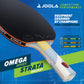 JOOLA Omega Strata - Table Tennis Racket with Flared Handle - Tournament Level Ping Pong Paddle with Vizon Table Tennis Rubber - Designed for Spin