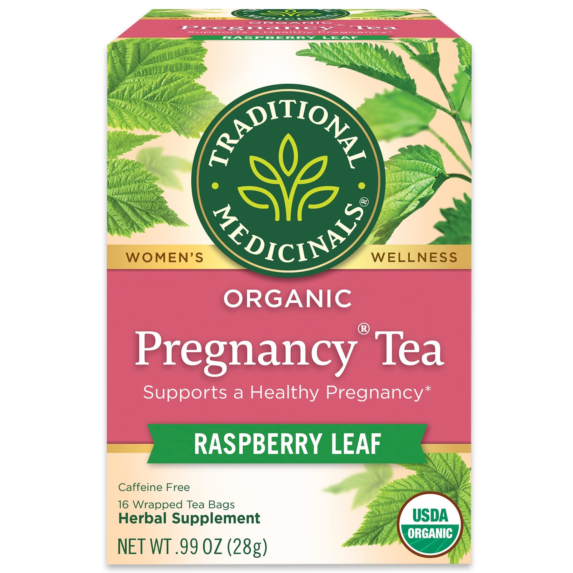 Buy now Traditional Medicinals Organic Raspberry Leaf Herbal Tea, Eases Menstrual Cramps & Supports Healthy Pregnancy, (Pack of 1) - 16 Tea Bags at indiglob india