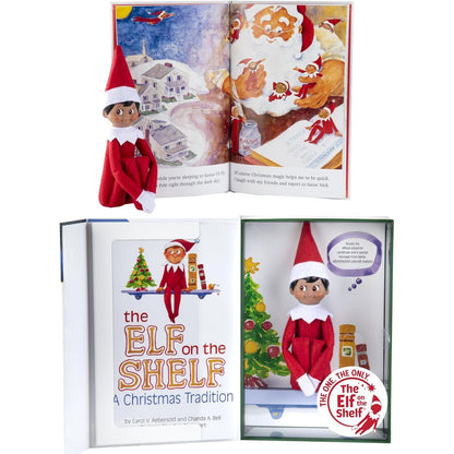 Buy now The Elf on the Shelf: A Christmas Tradition - Boy Scout Elf with Blue Eyes - Includes Artfully Illustrated Storybook, Keepsake Box and Official Adoption Certificate Brown-eyed Boy at indiglob india