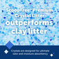 Buy now PetSafe ScoopFree Premium Natural Cat Litter - Eco-Friendly Long-Lasting Litter - High Absorbency & Low-Tracking Design - Non-Clumping Pebbles - 4.2 lb Bag - 2 Pack at indiglob india