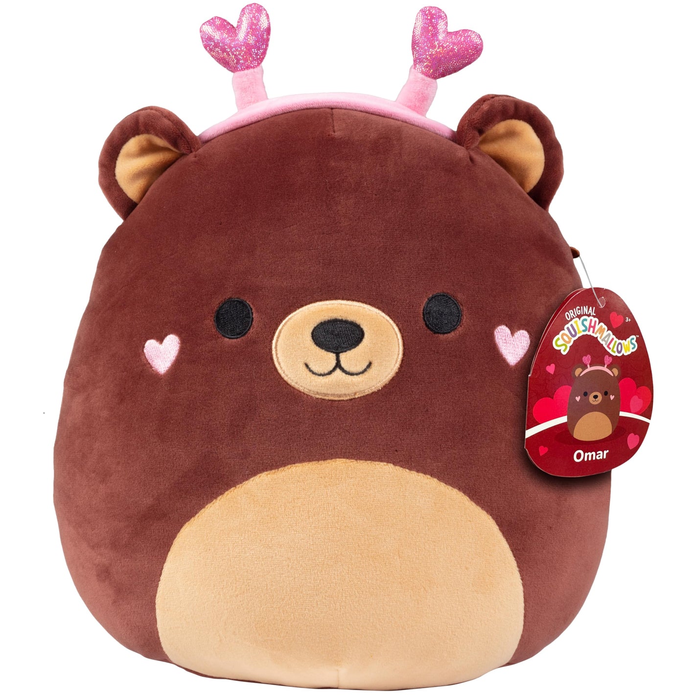 Buy now Squishmallow Original 10 Inch Omar The Valentine's Day Teddy Bear - Official Jazwares Plush - Soft, Cuddly Collectible Stuffed Animal Toy - 2026 Limited Edition - Gift for Boys, Girls, & Kids at indiglob india