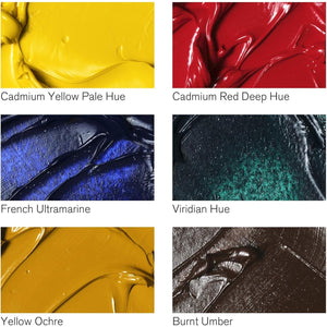 Winsor & Newton Winton Oil Color Paint, Intro Set, 6 x 21ml Tubes, Multicolor, 0.73 Fl Oz (Pack of 6)