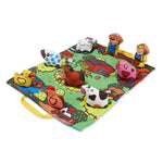 Buy now Melissa & Doug Take-Along Farm Baby and Toddler Play Mat (19.25 x 14.5 inches) With 9 Animals - Folds To Be Convenient Storage Bag for Travel at indiglob india