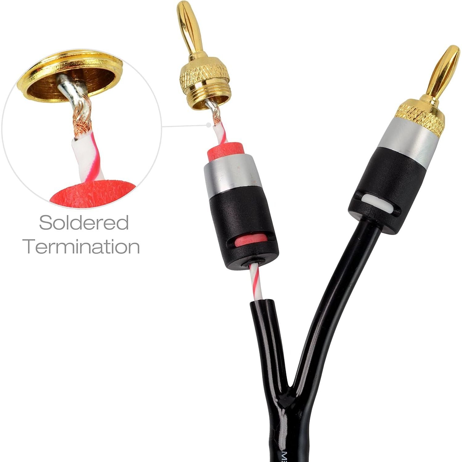 Buy now Mediabridge™ 12AWG Ultra Series Speaker Cable w/Dual Gold Plated Banana Tips (3 Feet) - CL2 Rated - High Strand Count Copper (OFC) Construction - Black [New & Improved Version] (Part# SWT-12B-03B) at indiglob india