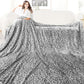Buy now Fleece Cheetah Print Blanket Black Gray Small Kids Throw Blanket Lightweight Cozy Leopard Print Blanket Birthday Gifts for Teens Girls Boys King Size 90" x 108" (230 x 275 cm) Leopard Black at indiglob india