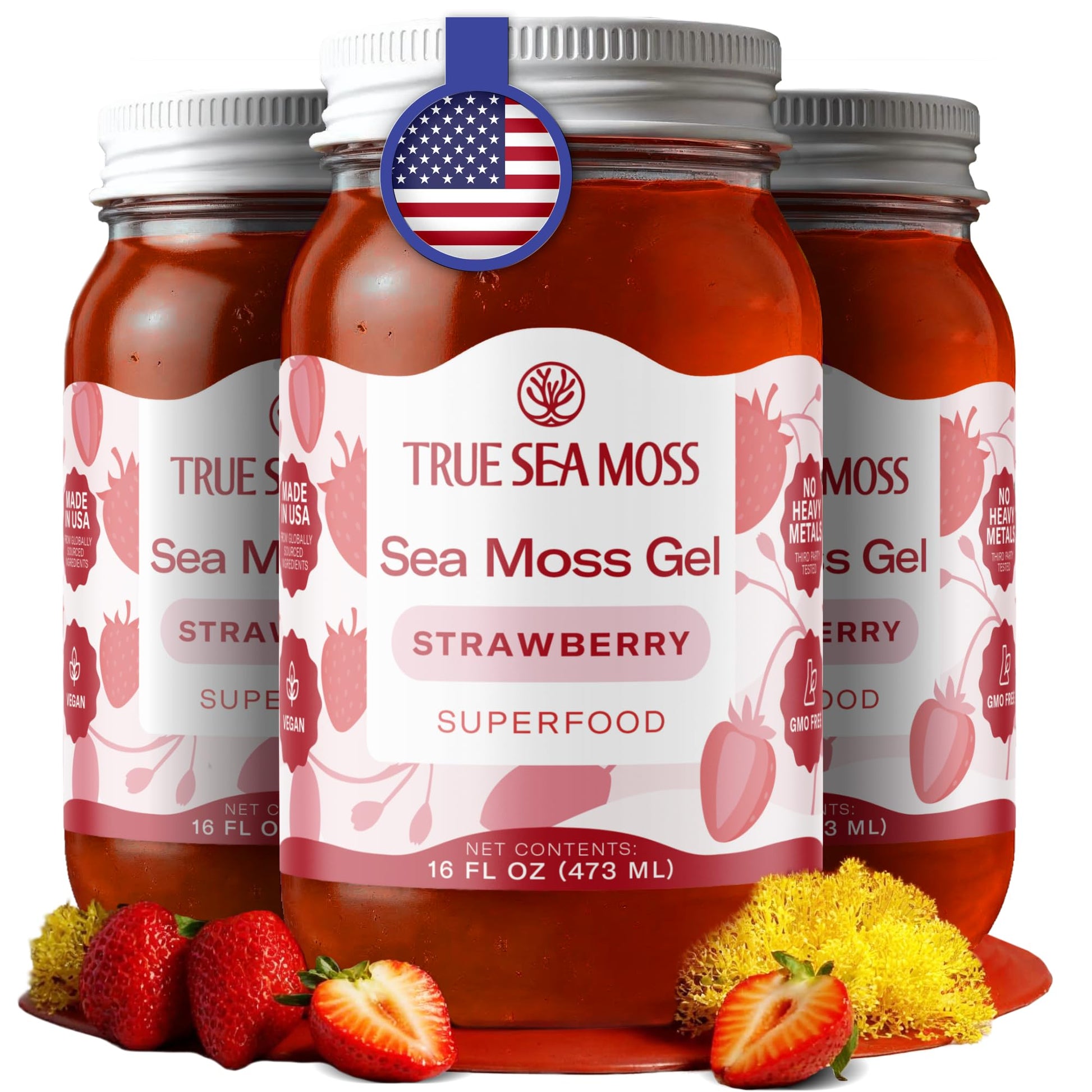 Buy now TrueSeaMoss Sea Moss Gel – Made in USA – Wildcrafted Seamoss, Fruits & Jarred Vegetables – Pineapple, Pack of 1 (Labels may Vary) at indiglob india