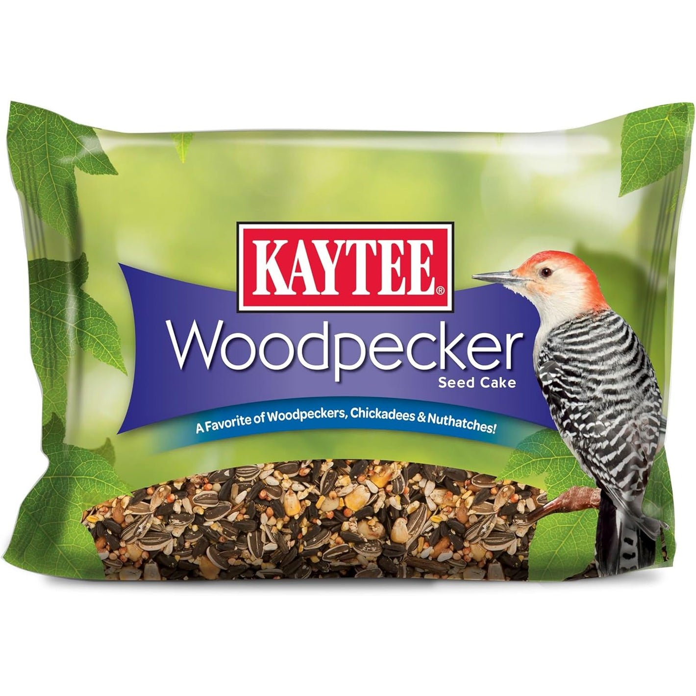 Kaytee Woodpecker Seed Cake, Wild Bird Food, 1.85 Pounds