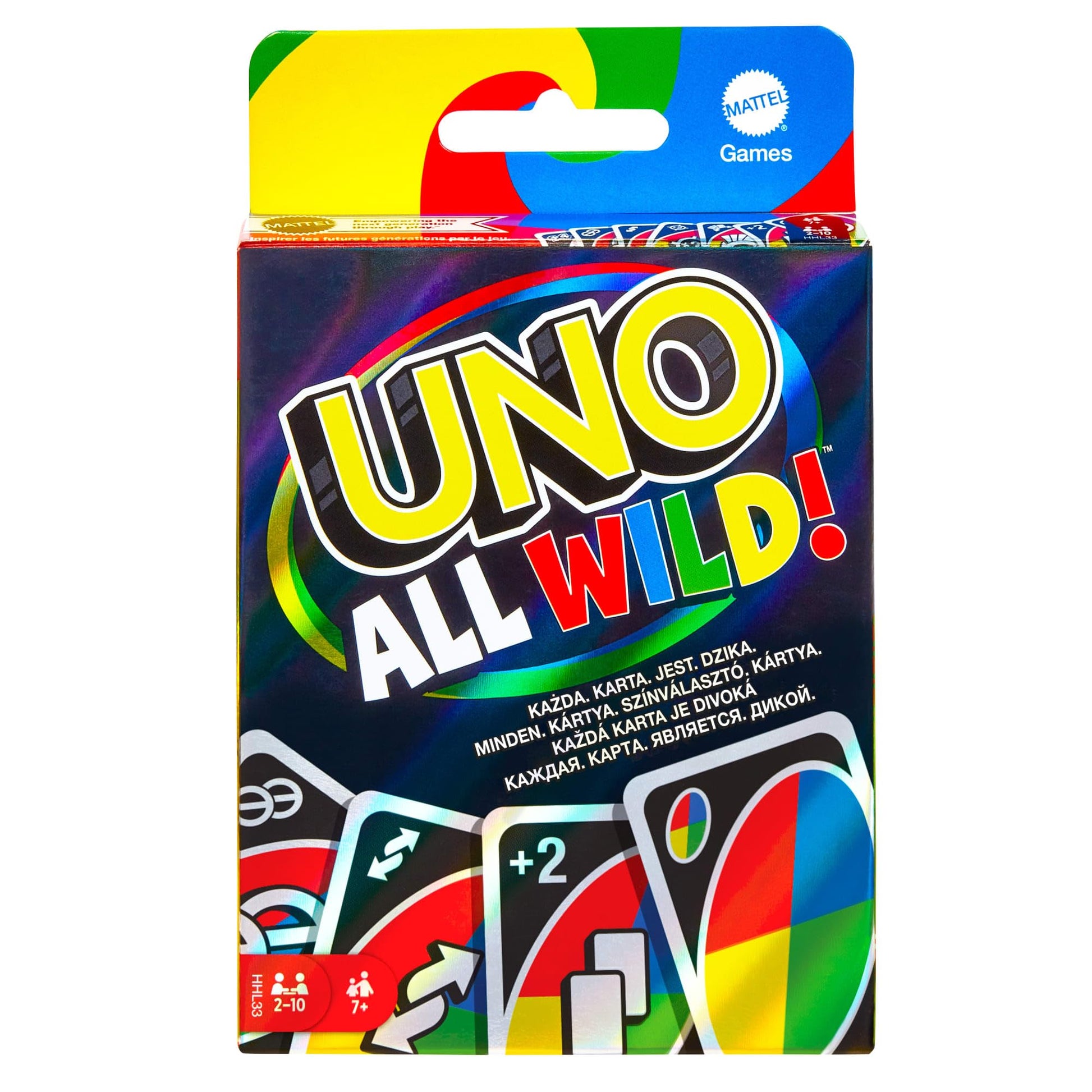 Buy now Mattel Games UNO All Wild Card Game with 112 Cards, Gift for Kid, Family & Adult Game Night for Players 7 Years & Older at indiglob india