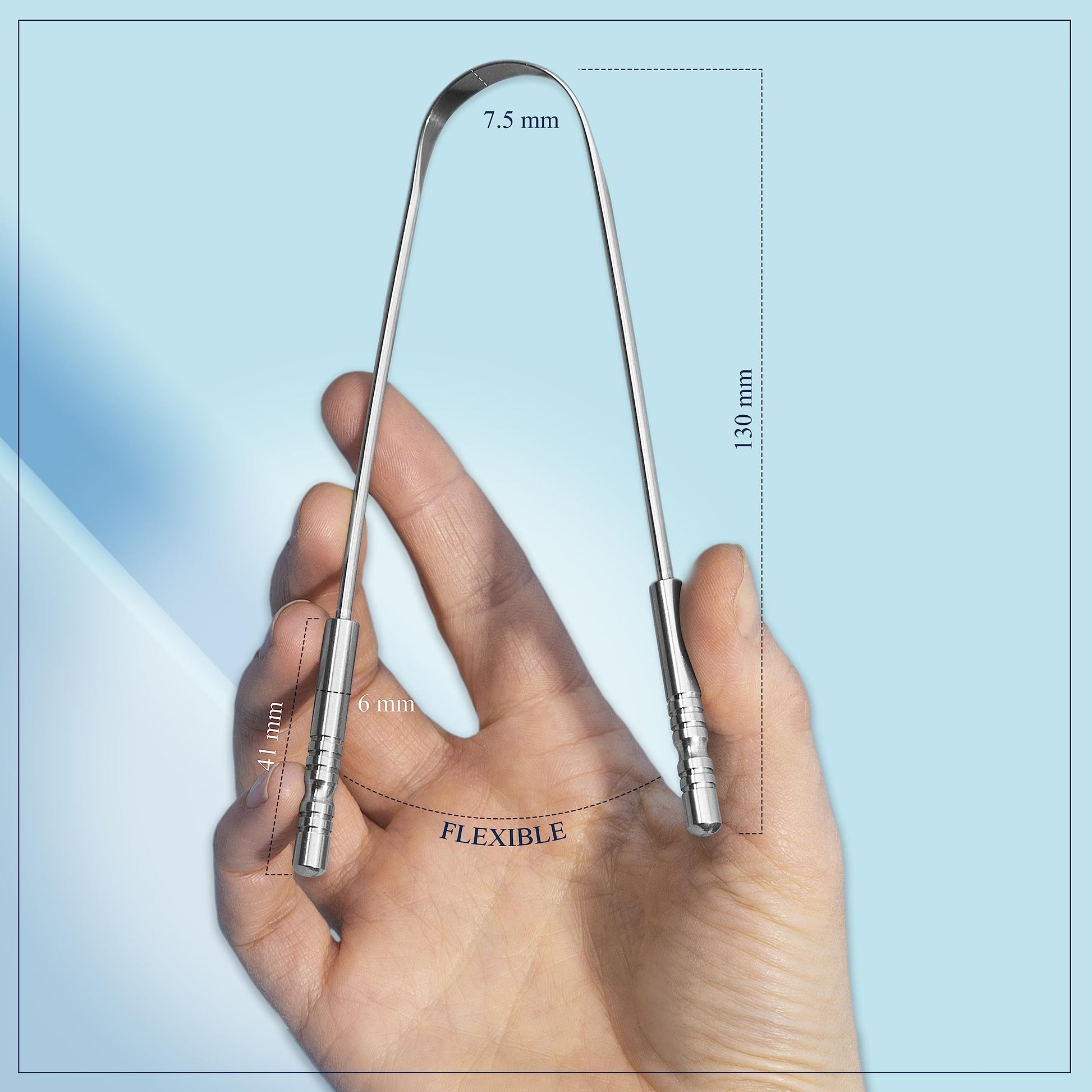 Buy now MasterMedi Tongue Scraper with Case Easy to Use Tongue Scraper for Adults, Tongue Cleaner for Oral Care & Hygiene (Single Pack (with Travel Case)) at indiglob india