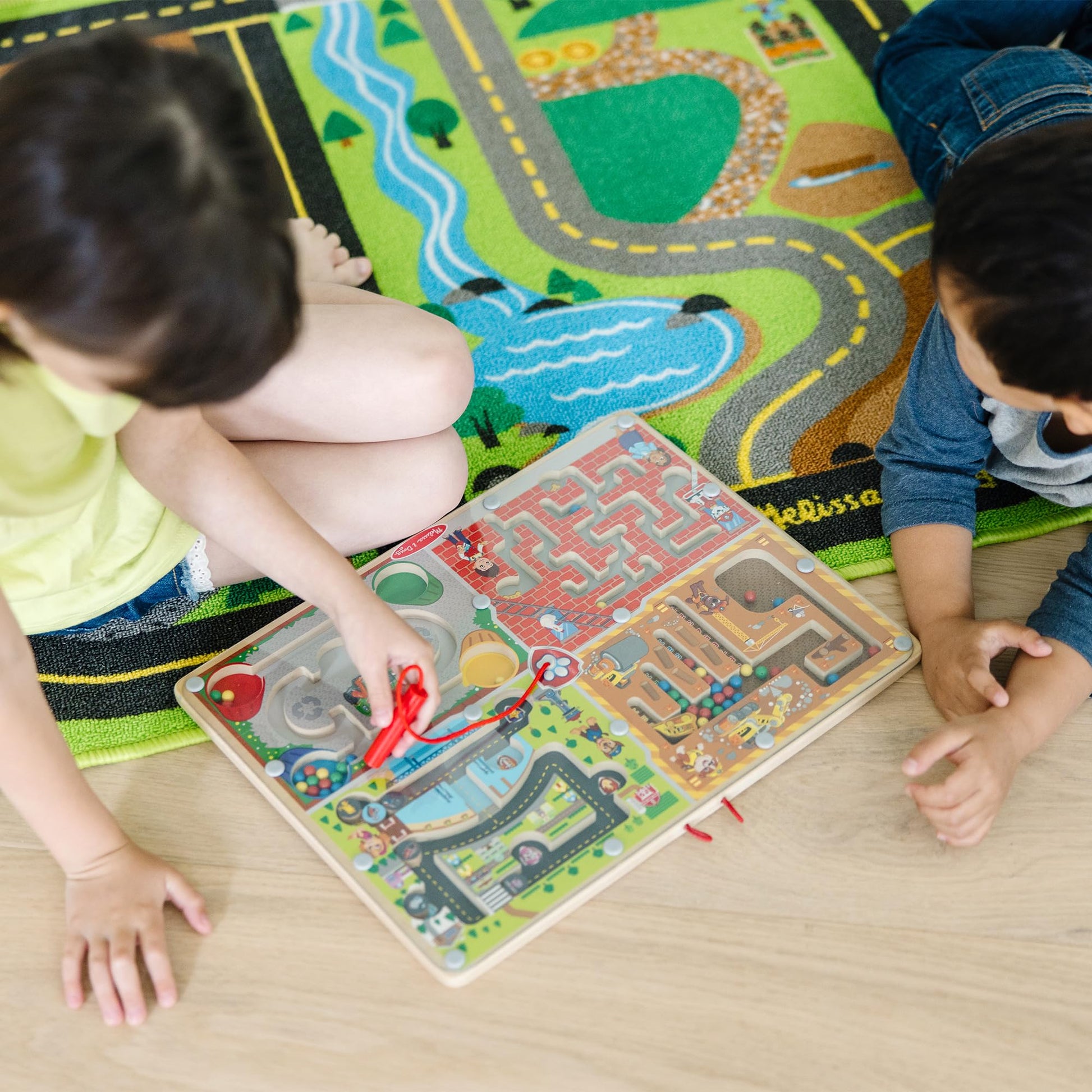 Buy now Melissa & Doug PAW Patrol Wooden 4-in-1 Magnetic Wand Maze Board - FSC Certified at indiglob india