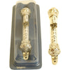 Holy Land Market Crown Mezuzah with Non-Kosher Scroll, 5 in, Gold - Antique Style, Metal Construction - Silver