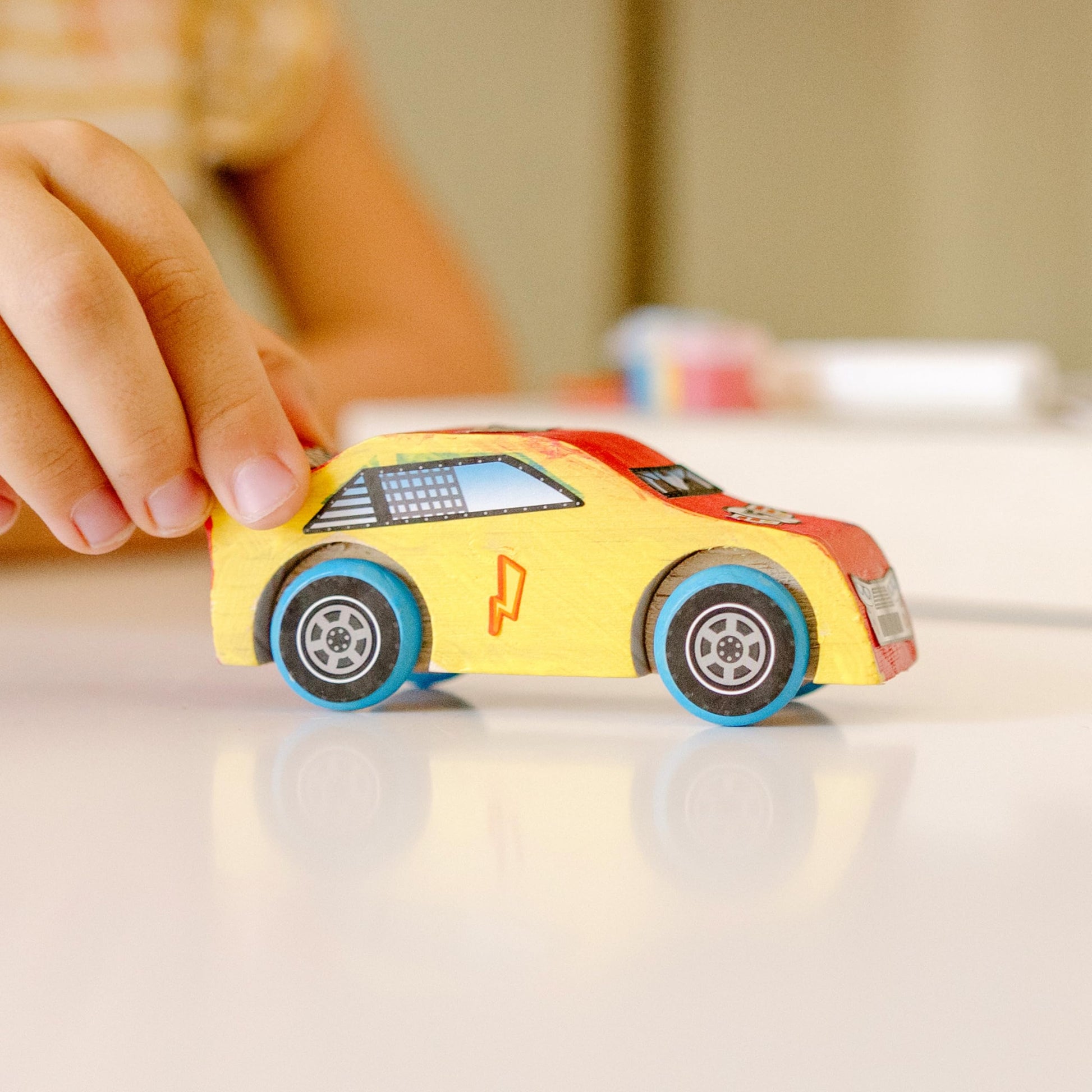 Buy now Melissa & Doug Created by Me! Race Car Wooden Craft Kit at indiglob india