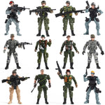 Buy now Mr.River US Army Men and SWAT Team Toy Soldiers Action Figures with Military Weapons Accessories for Kids Boys Girls,12Pcs at indiglob india