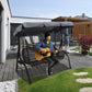 Buy now Swing Chair Canopy Replacement, 2 Seater Garden Seat Cover, Waterproof Windproof Anti-UV Heavy Duty Rip Proof Hammock Top Outdoor Furniture Covers (Grey, Small), Gray at indiglob india