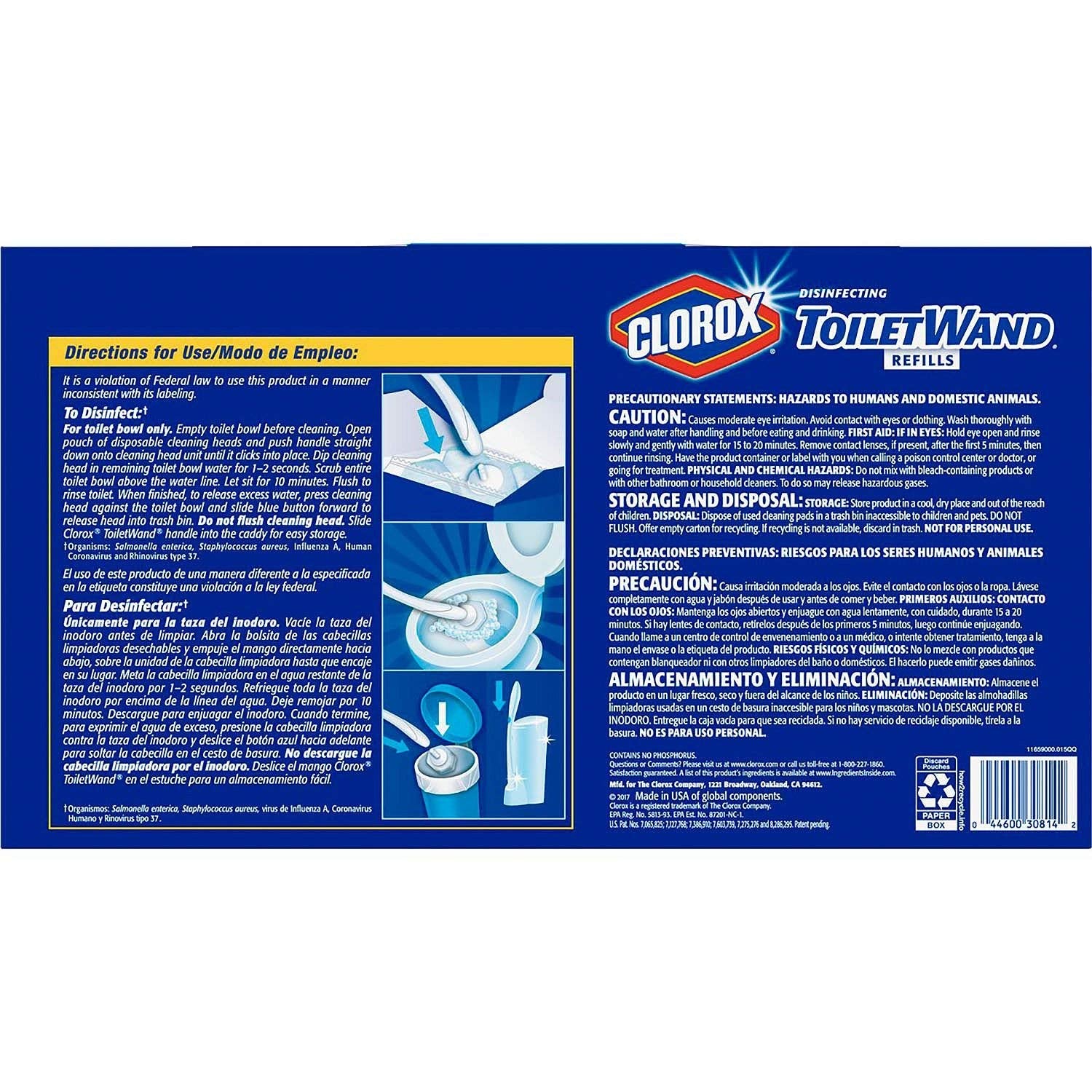 Buy now Clorox ToiletWand,Disposable Toilet Cleaning Rainforest Rush Refill (36 Count 1 Toilet) at indiglob india
