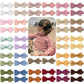 CÉLLOT Baby Hair Clips 50 Pieces 25 Colors in Pairs Baby Girls Fully Lined Bows Hair Pins Tiny 2" Hair Bows Alligator Clips for Girls Infants Toddlers