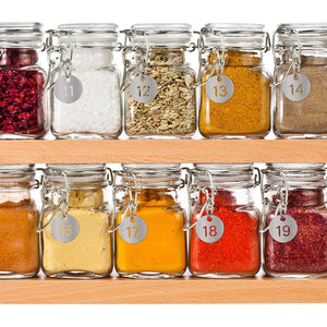 dedoot Number Tags 1-30, Hollow Numbered Steel Tags with Ring Numbers Key Tags for Dormitory House Lockers, 23mm Diameter, Silver