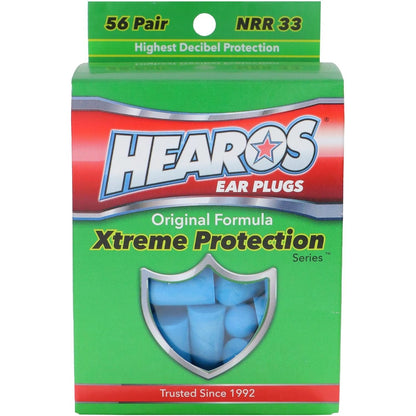 HEAROS Xtreme Protection Series Ear Plugs, Blue, 56 Pair