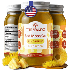 Buy now TrueSeaMoss Sea Moss Gel – Made in USA – Wildcrafted Seamoss, Fruits & Jarred Vegetables – Pineapple, Pack of 1 (Labels may Vary) at indiglob india