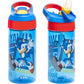 Zak Designs Minecraft Kids Water Bottle with Straw and Built in Carrying Loop Set, Made of Plastic, Leak-Proof Water Bottle Designs (Creeper/Pig, 16 oz, 2pc Set)