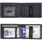 Hawanik Mens Slim Bifold Wallet With Integrated Case Holder for AirTag