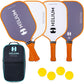 Helium Pickleball Paddles Set of 4 - USAPA Certified - Graphite Fiberglass Surface, Lightweight Honeycomb Core