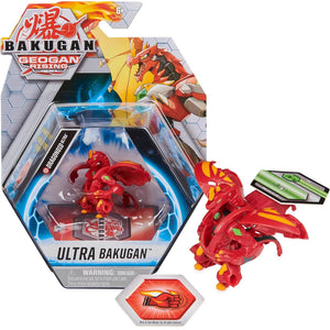 Bakugan Ultra, Dragonoid, 3-inch Tall Geogan Rising Collectible Action Figure and Trading Card