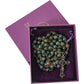 Buy now Nazareth Store Vintage Design Rosary Natural Jasper Stone Beads Necklace Holy Soil Medal & Cross Crucifix Religious Rosaries Terra Santa Jerusalem Collection at indiglob india