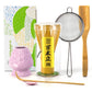 Buy now TEANAGOO MA-01 Japanese Matcha Ceremony Accessory, Matcha Whisk (Chasen), Traditional Scoop (Chashaku), Tea Spoon, Whisk Holder, The Perfect Set to Prepare a Traditional Cup of Matcha.… 6-PCS Purple Sakura Set at indiglob india