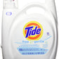 Buy now Tide Free & Gentle Liquid Laundry Detergent, Unscented, 1.47 L (32 Loads) Unscented 150 Fl Oz (Pack of 1) at indiglob india
