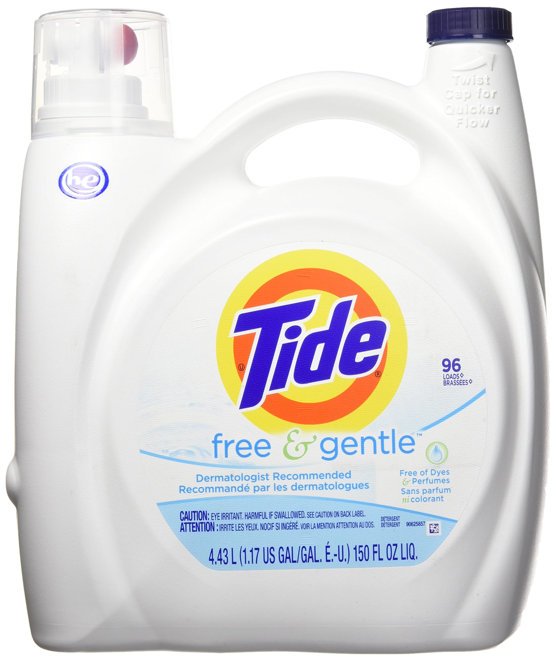 Buy now Tide Free & Gentle Liquid Laundry Detergent, Unscented, 1.47 L (32 Loads) at indiglob india