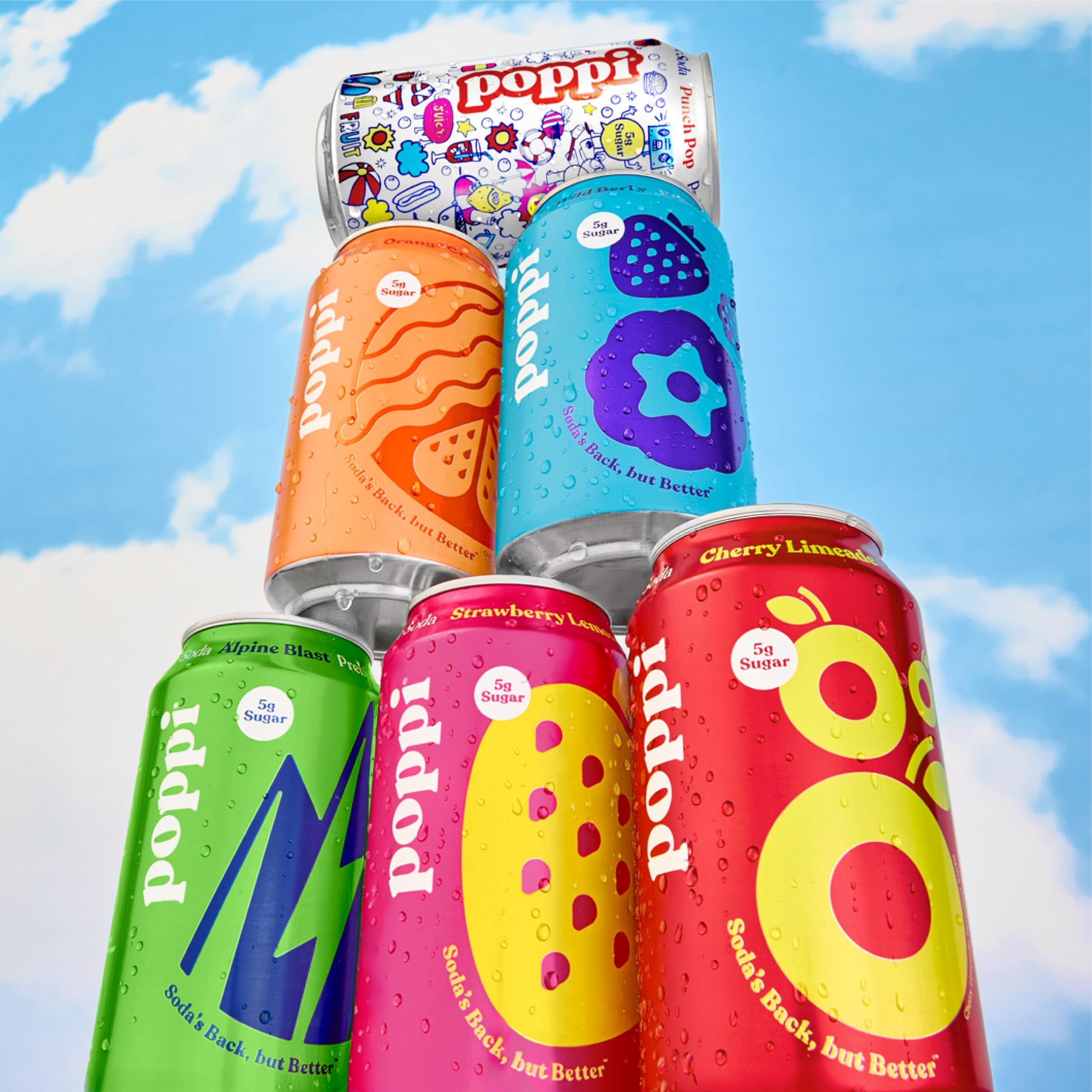 Buy now Poppi Sparkling Prebiotic Soda Beverage with Apple Cider Vinegar, Seltzer Water and Fruit Juice, New Obsessions Variety Pack, 12 Fl Oz, Pack of 12, Packaging May Vary at indiglob india