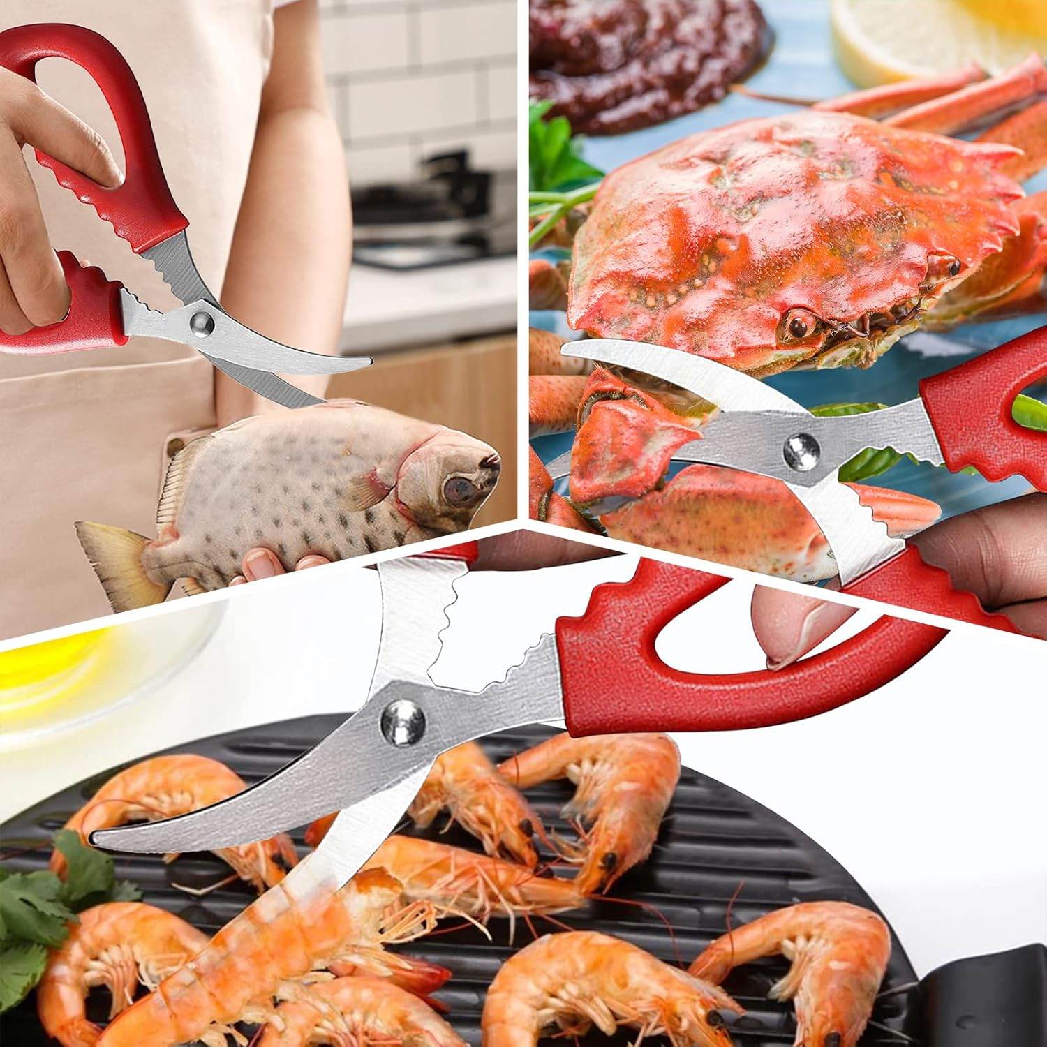 9Pcs Stainless Steel Seafood Tools Set - Crab & Lobster Crackers, Forks, Shell Openers, Nut Crackers - Durable Shellfish Tools for Crab Legs, Shrimp, and Clams - My Store