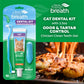 Buy now TropiClean Fresh Breath Cat Toothbrush and Toothpaste Kit, Cat Teeth Cleaning & Breath Freshener Solution, Complete Dental Care at indiglob india