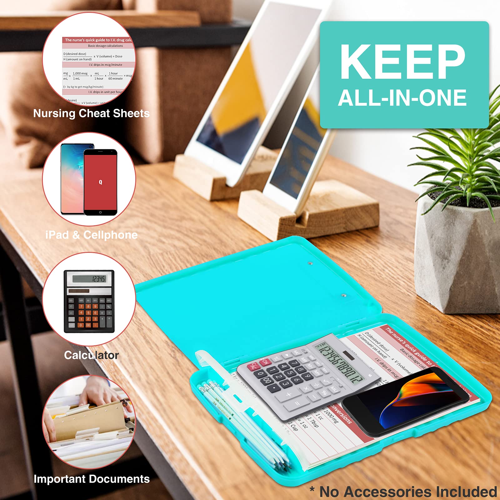 Buy now Sooez Clipboard with Storage, Clip Board 8.5 x 11 with Pen Holder, Plastic Organization Case Box for Letter Legal A4 Size Paper, Low Profile Clip, Nurses Teachers Must Haves, School & Office Supplies at indiglob india