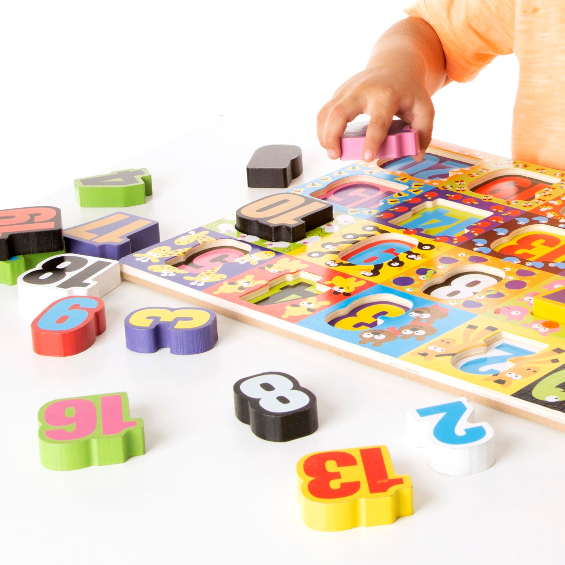Buy now Melissa & Doug Jumbo Numbers Wooden Chunky Puzzle (20 pcs) at indiglob india