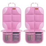 Buy now SMART ELF Car Seat Protector, 2Pack Seat Protector Protect Child Seats with Thickest Padding and Non-Slip Backing Mesh Pockets for Baby and Pet,Sedan SUV Truck (Black) 2PS Pink at indiglob india