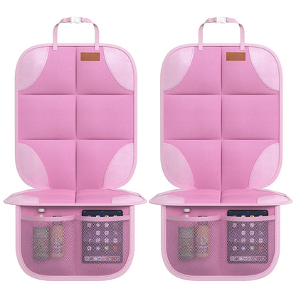 Buy now SMART ELF Car Seat Protector, 2Pack Seat Protector Protect Child Seats with Thickest Padding and Non-Slip Backing Mesh Pockets for Baby and Pet,Sedan SUV Truck (Black) 2PS Pink at indiglob india