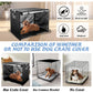 Dog Crate Cover 36 inch - Double Door, Dog Kennel Indoor, Waterproof Dog Kennel Cover with Air Vent Window, for Indoor/Outdoor Most Wire Dog Crate(Black)
