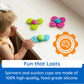 Buy now Fat Brain Toys Whirly Squigz, Silicone Spinners and Suction Toys for Kids 10 Months and Up at indiglob india