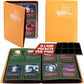 4 Pocket Trading Card Binder- Matte White Album w Side Loading Pockets, AntiTheft Anti-Drop- TCG Collector Storage Organizer for 160 Cards- Compatible with Pokémon, Yu-Gi-Oh!, MTG Magic The Gathering