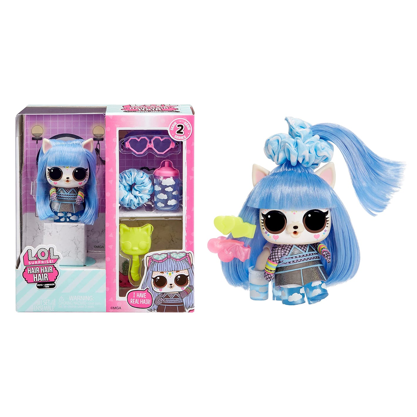 Buy now L.O.L. Surprise! Hair Pets with 10 Surprises- Collectible Pet with Real Hair, Including Music Themed Accessories, Holiday Toy, Great Gift for Kids Girls Boys Ages 4, 5, 6+ Years Old - Assorted Toy at indiglob india