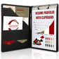 Buy now STYLIO Padfolio Portfolio Organizer Binder | Interview Resume Folder, Legal Document, Business Card Holder |w/Letter-Sized Notepad | Handsome Piano Noir Faux Leather Folio Matte Finish, Accent Stitch at indiglob india