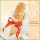 BFWood Bamboo Paddle Hairbrush with Bamboo Bristles for Massaging Scalp