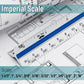 Mr. Pen Architectural Scale Ruler, 12 Inch, White, Contractor's Scaling Ruler, Drawing & Drafting Tool