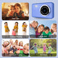 Digital Camera,48MP Kids Camera FHD 1080P,Vlogging Camera,Rechargeable Mini Camera with 32GB Card,Compact Portable Mini Rechargeable Camera Gifts for Students Teens Girls Boys-Deep Blue